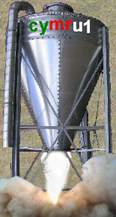Cymru 1 spacecraft.  Actually, another feed silo.